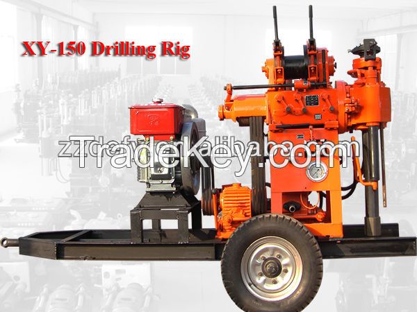 trailer mounted borehole water drilling machine from China