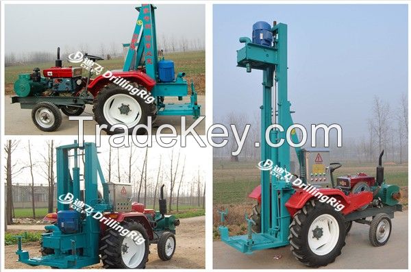 DFT-450 tractor mounted hydraulic controlling water well drilling rig