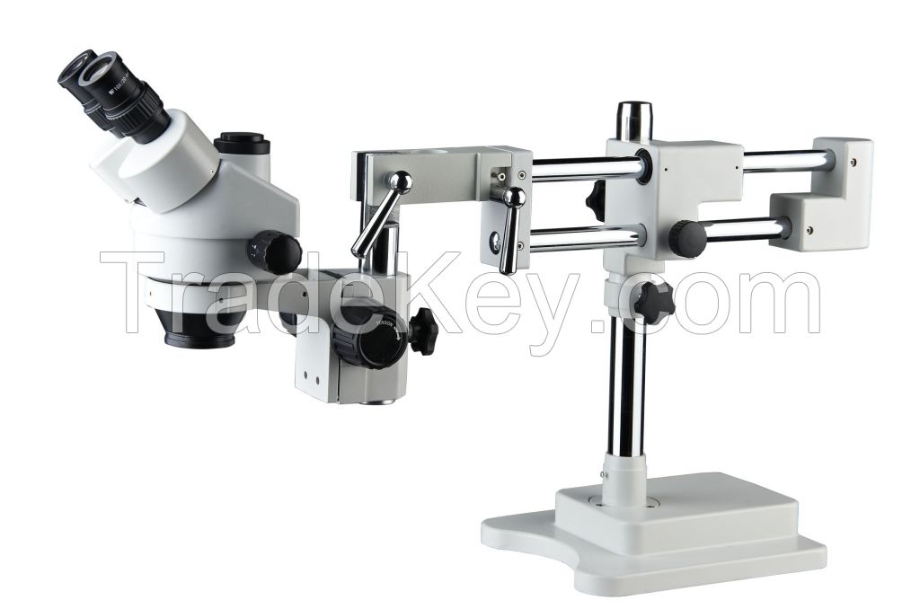 7X~45X Trinocular zoom stereo microscope continue microscope