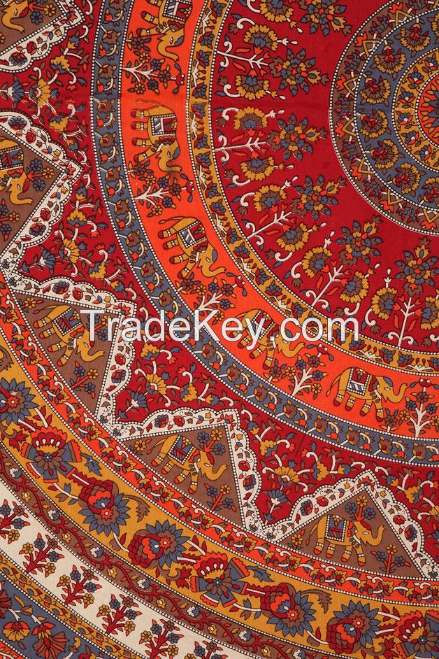 Indian Star Mandala Hippie Tapestry Bedspread Dorm