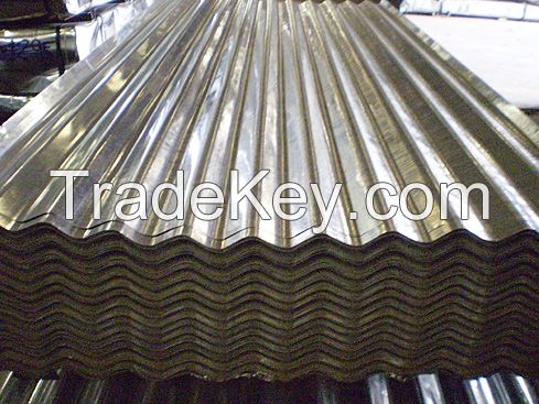 Galvanized corrugated plate