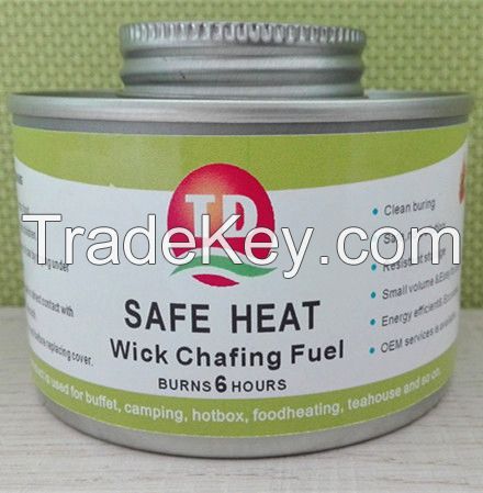 Chafing dish fuel, wick fuel