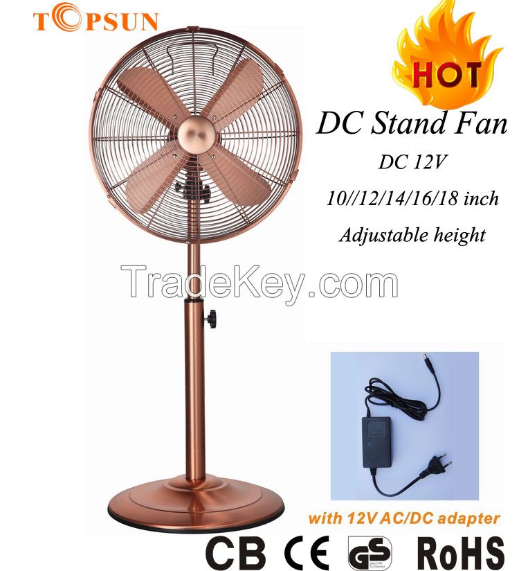 Electric Metal 12 Inch DC 12V Stand Fan
