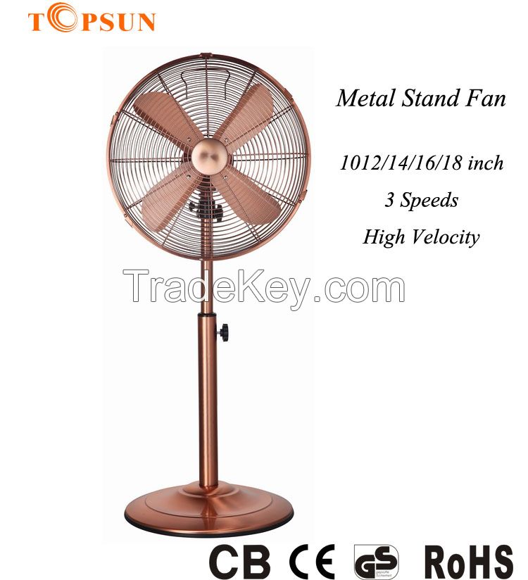 Economic Type Retro 16 Inch Metal Stand Pedestal Fan