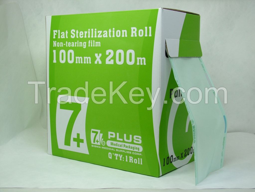 Flat Medical Sterilization Rolls in Paper/Film