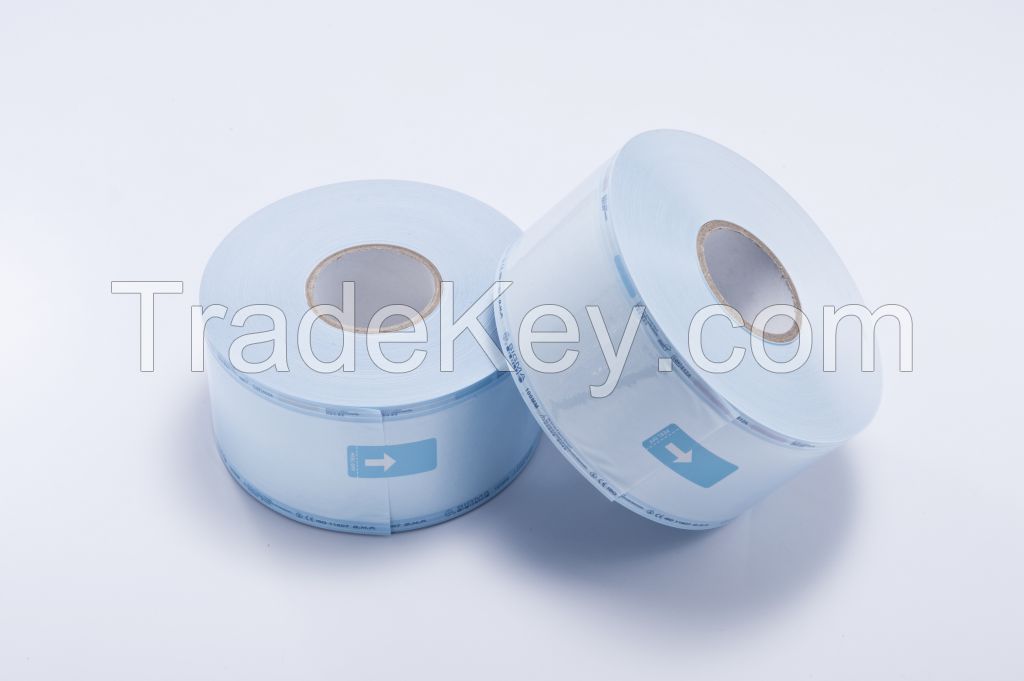 Flat Medical Sterilization Rolls, Paper/Film and Self-Sealing Pouch