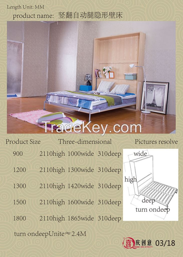 1.2 1.51.8 0.9 meters creative invisible wall bed bed folding bed look