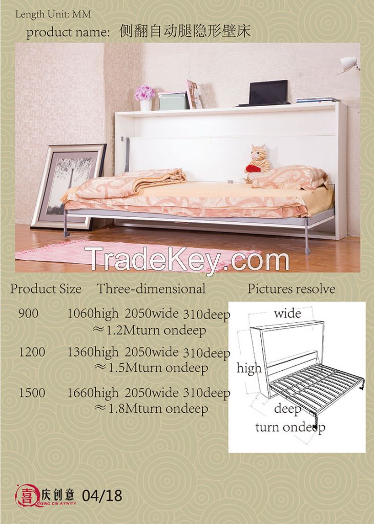 1.2 1.51.8 0.9 meters creative invisible wall bed bed folding bed look