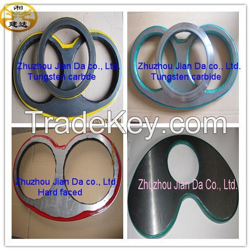 China Manufacturer Schwing Concrete Pump Spare Parts Wearing insert and Cutting ring DN180, DN200, DN230, DN250