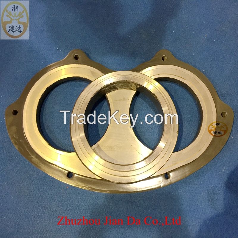 China Manufacturer Sany Concrete Pump Parts glasses plate and cutting ring for sany trailer pump and truck-mounted pump
