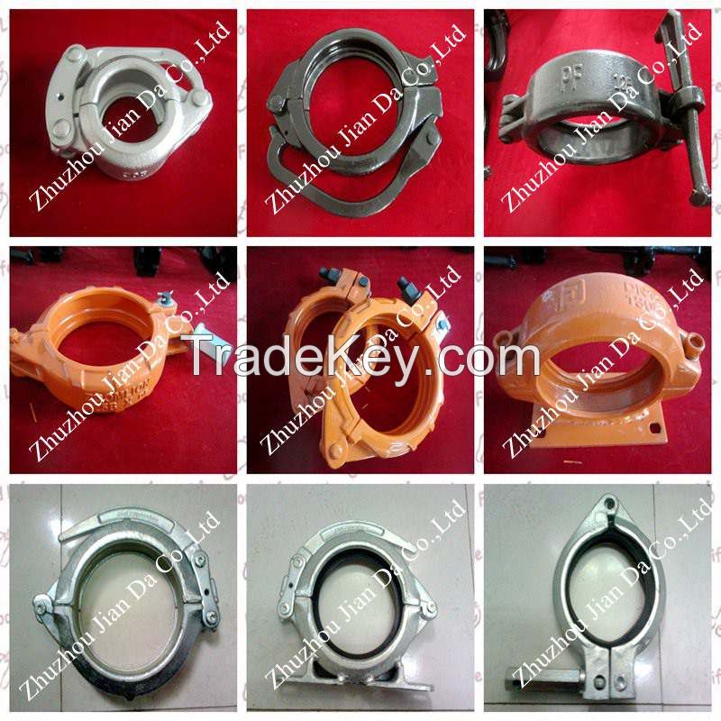 Concrete Pump Spare Parts Clamp Coupling 2 inch to 8 inch for Pipe Fittings