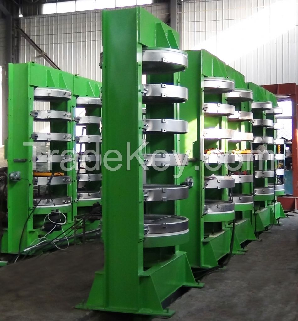 5 molds Tire Vulcanizer Machine Curing Press with Hydraulic Station