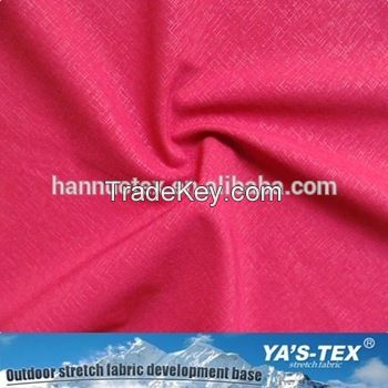 Hot Sale Red Color Embossing Pattern and Anti Wrinkle Spandex Sportswear Fabric