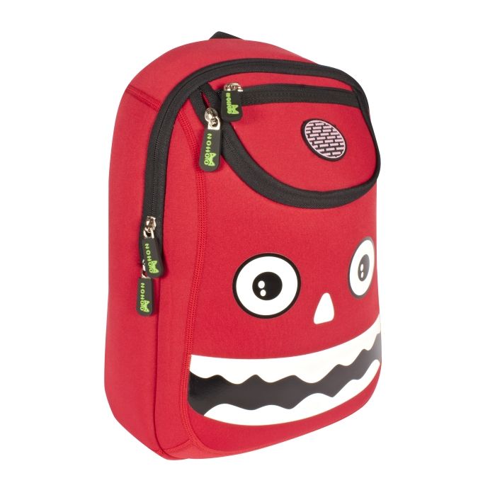 Red Monster Style Kids School Bag with Neoprene Material