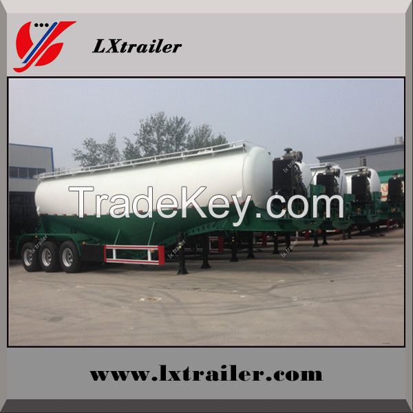 3 axles 50cbm V shape bulk cement truck trailer