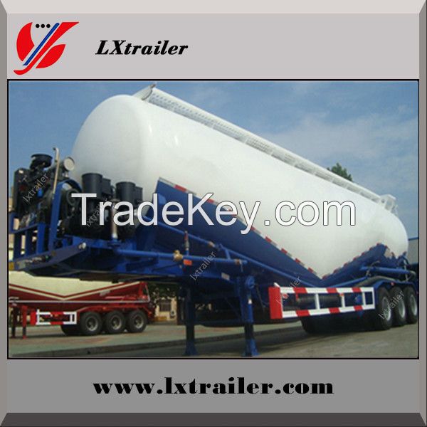 3 axles 50cbm V shape bulk cement truck trailer