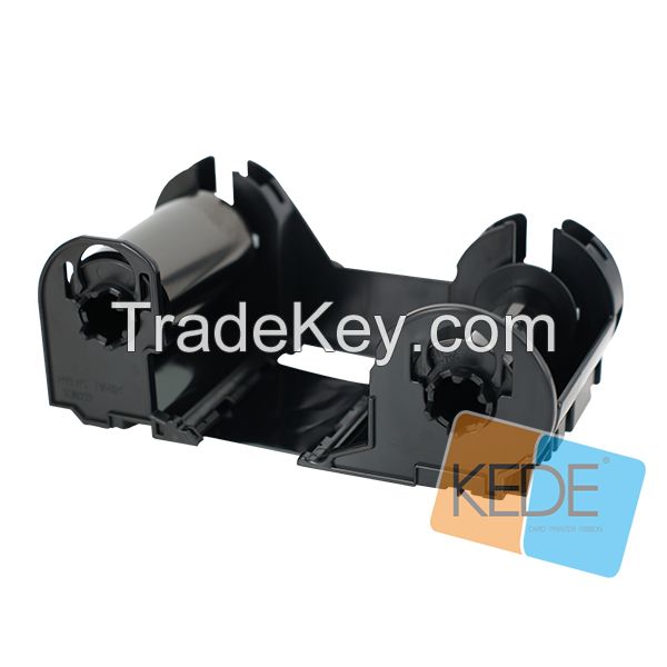 For NISCA NGBKPRC black monochrome card printer ribbon