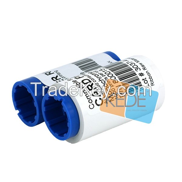 white compatible ribbon for zebra p310i plastic card printer