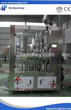 Full-automatic beer rinser-filler-capper