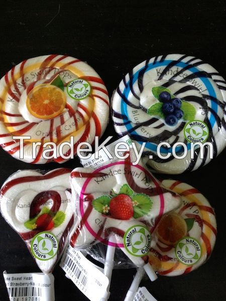 Kandee Swirl Pops in 100% Natural Colours