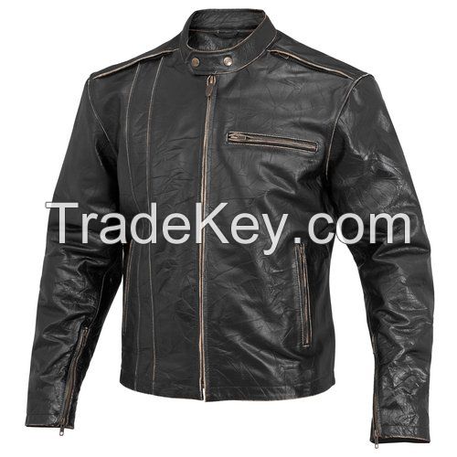 River Road Petro Distressed Leather Jacket