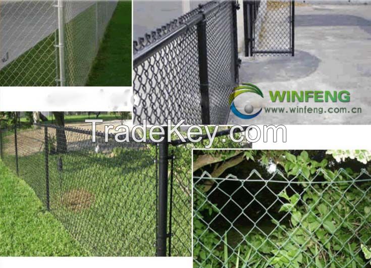 High quality and standard chain link fence,wire mesh fabric
