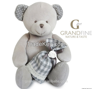 soft stuffed super velvet kid newborn baby bear toy doll animal accord small soft toy with EN71 test report and CE mark