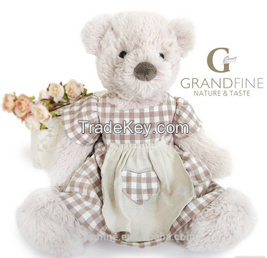 Craft doll stuffing teddy bear with clothes pass EN71 test report and CE mark and Reach docs