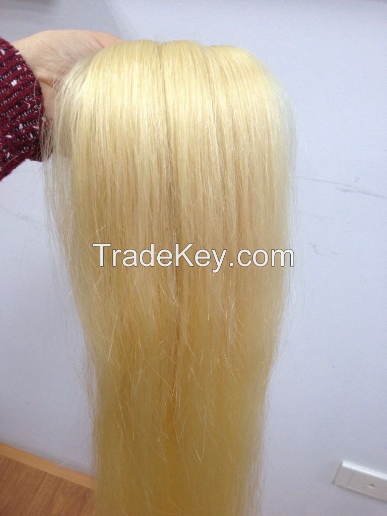 Blonde hair 100% human hair exetension from Vietnam remy hair fast delivery