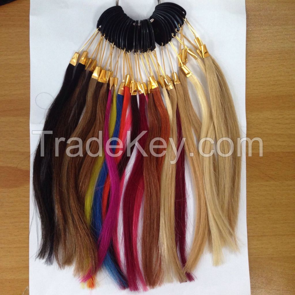 Color hair bulk hair high quality from Vietnam 100% human hair extensions 100% remy hair