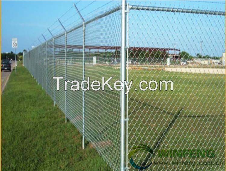 High quality and standard chain link fence, wire mesh fabric