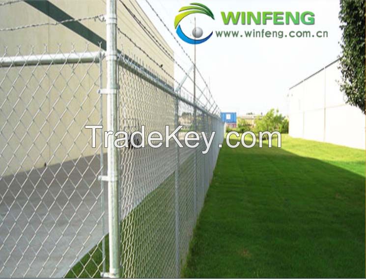 High quality and standard chain link fence, wire mesh fabric