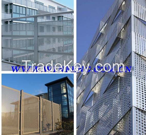 Galvanized perforated metal mesh/ powder coated perforated metal mesh