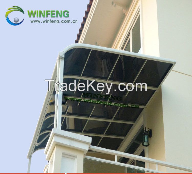 Window shape outdoor,poly-carbonate awning/canopy