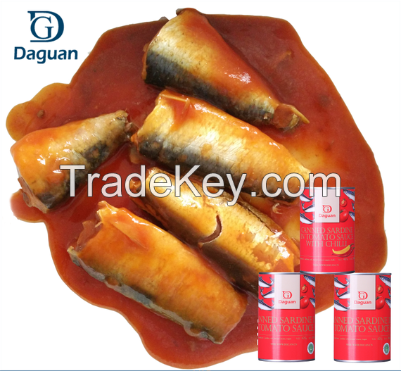 425g*24 canned sardines in tomato sauce, canned food from china