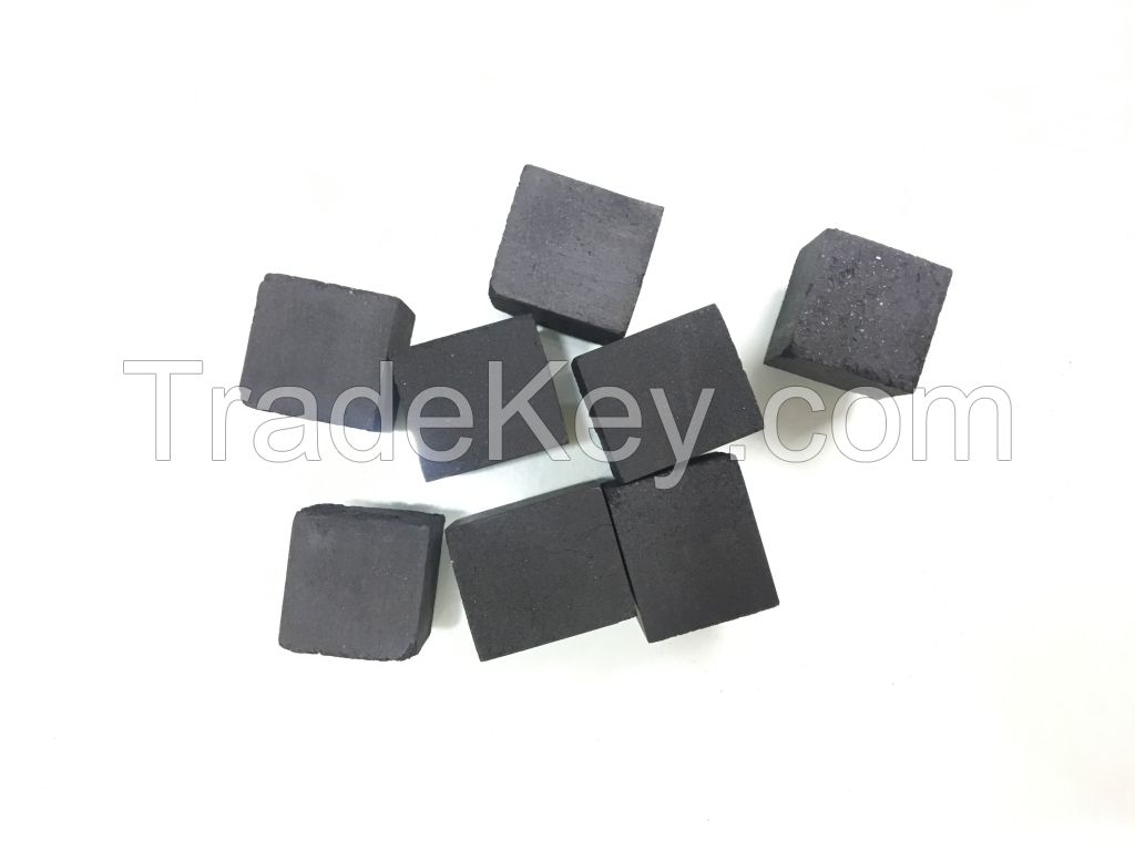 Coconut shell charcoal briquettes