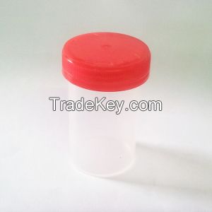 Urine Container 60 mL - Sterile - Red Cap