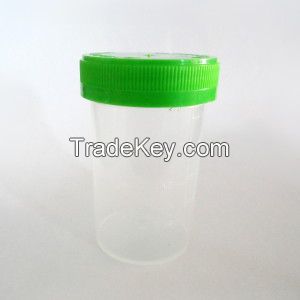 Urine Container 60 mL - Non Sterile - Green Cap