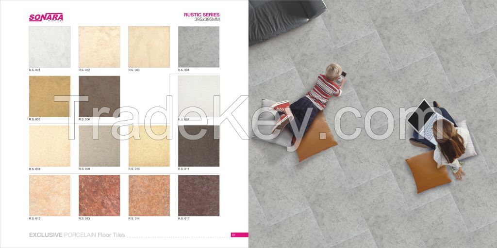 Porcelain floor tiles