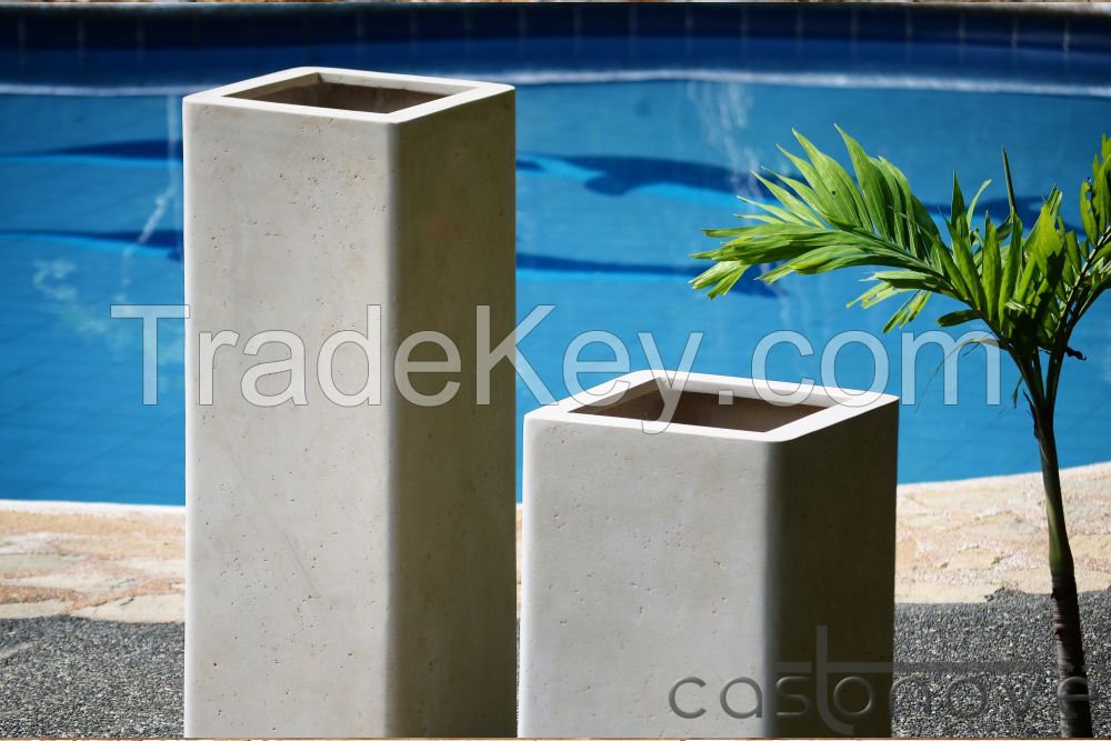 Polystone planters