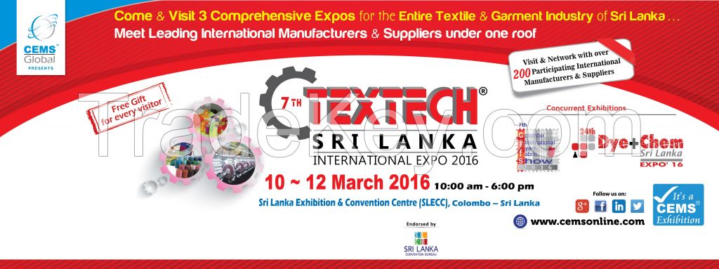 7thTextech Sri Lanka 2016 International Expo 