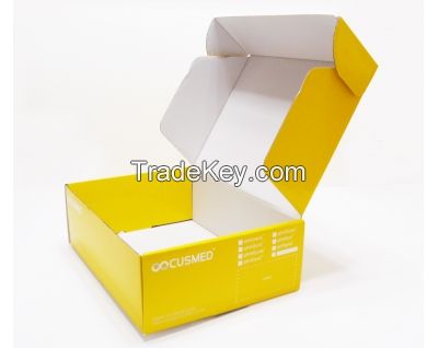 Yellow Printed Color Flute Box