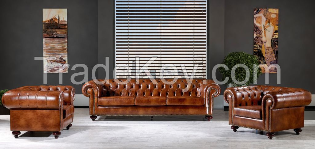 CHESTER HIGH QUALITY EXECUTIVE OFFICE SOFA SET