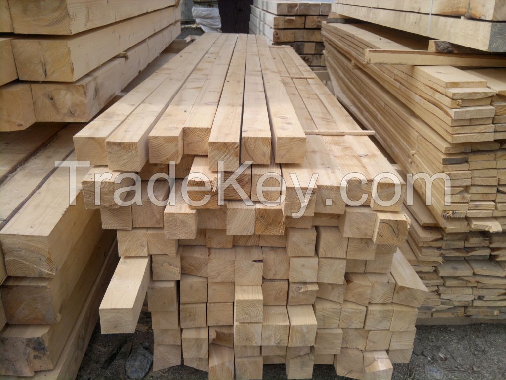 Pine planks, beams and panels (quality AB, BC, C)