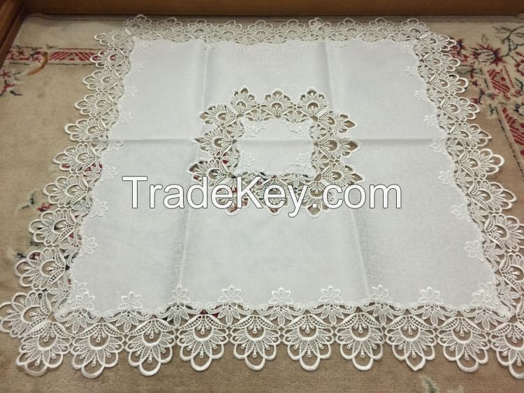 Modern design Embroidered Table Cloth