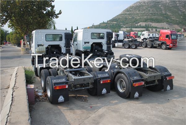 Sino trucks howo 6x4 tractor head truck with good price