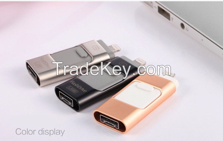 2016 new product OTG usb flash drive for iphone and android phones