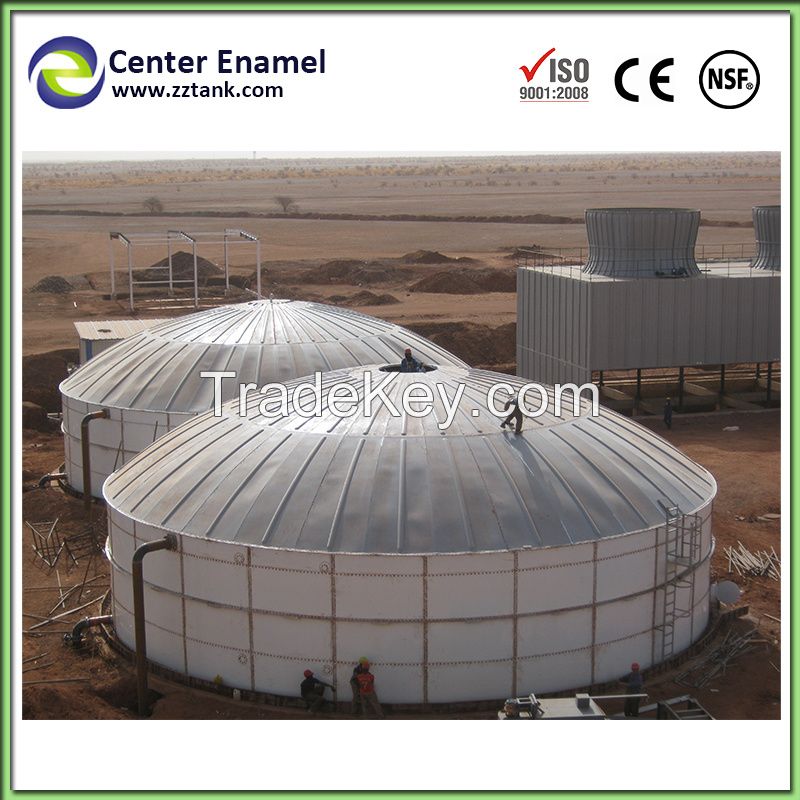 Center Enamel Glass Fused to Steel Tank