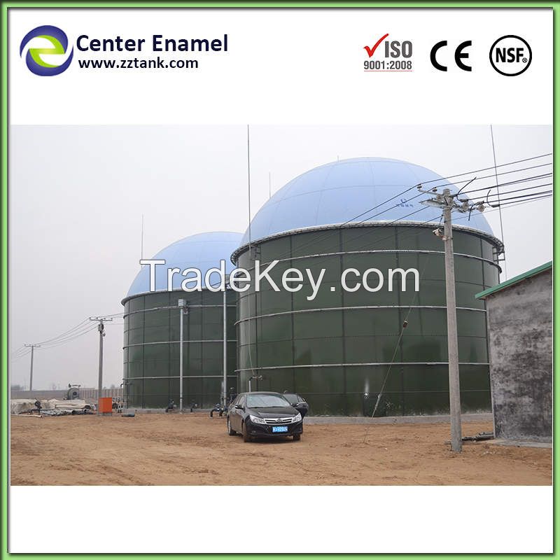 Center Enamel Glass Lined Steel Tank