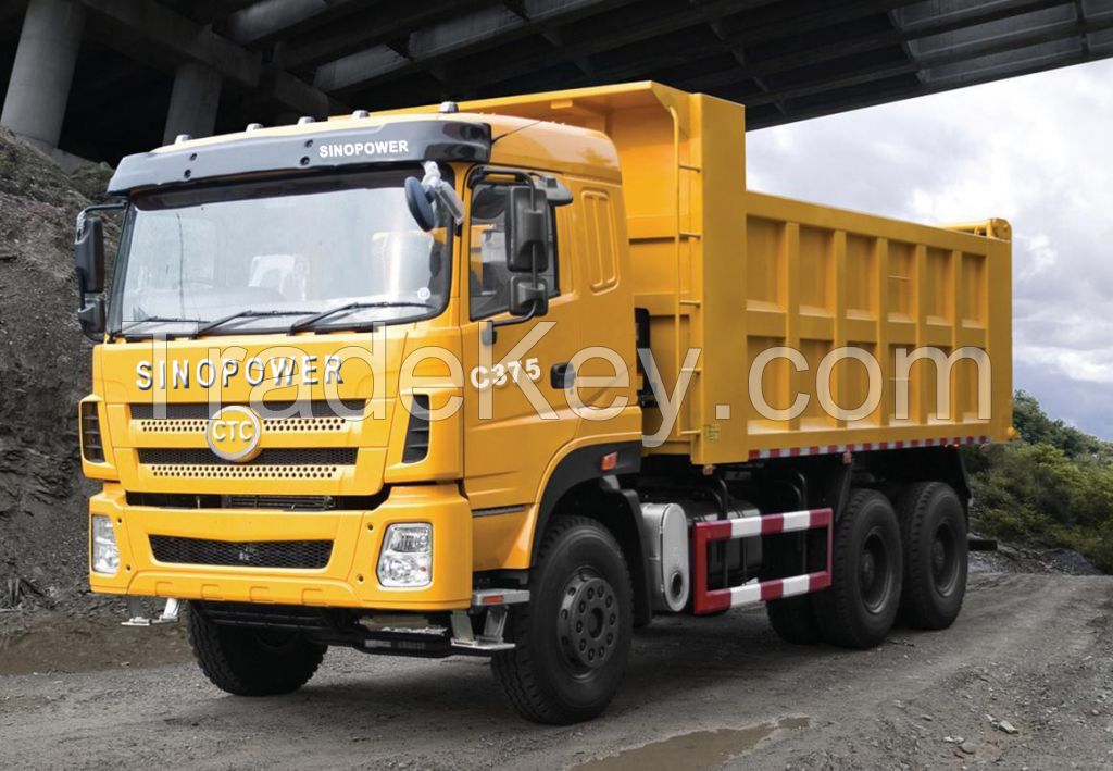 Powerful engine !! China famous brand ! CTC SINOPOWER 6x4 dump  truck